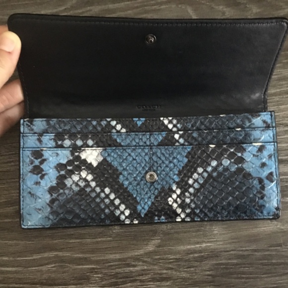 Blue Python Coach Wallet - Picture 2 of 2